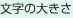 文字の大きさ
